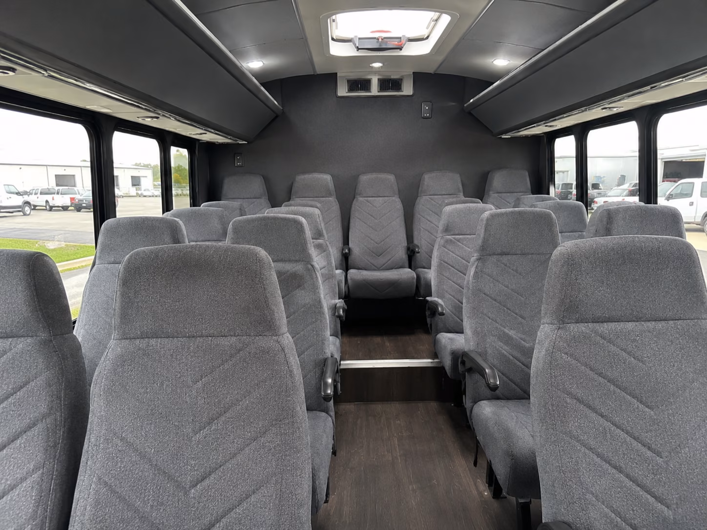 hoover 15 passenger minibus inside