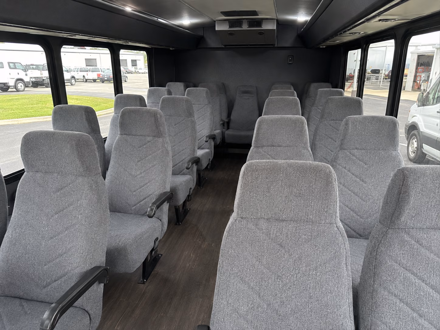 hoover 20 passenger minibus interior