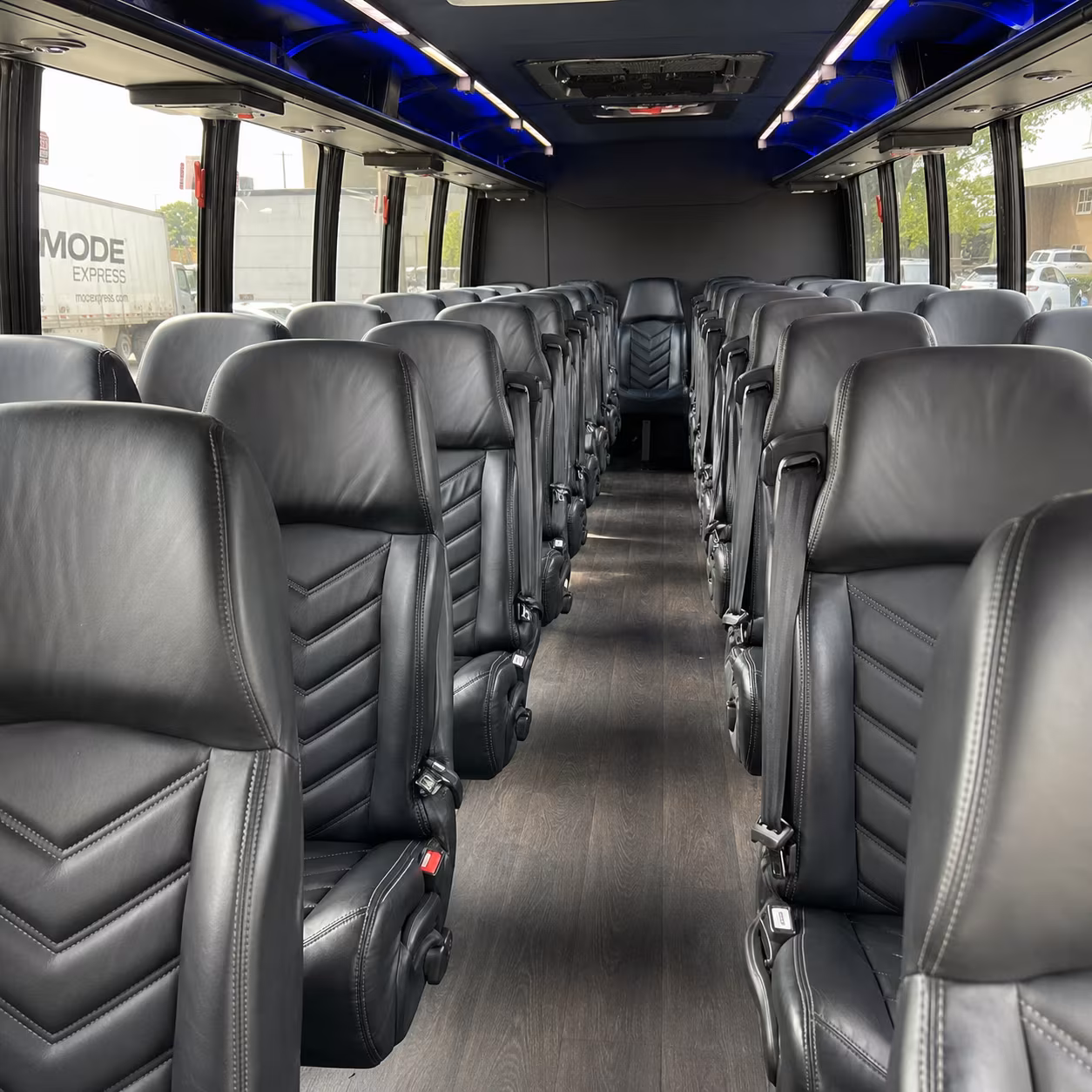 hoover airport transportation onboard seating