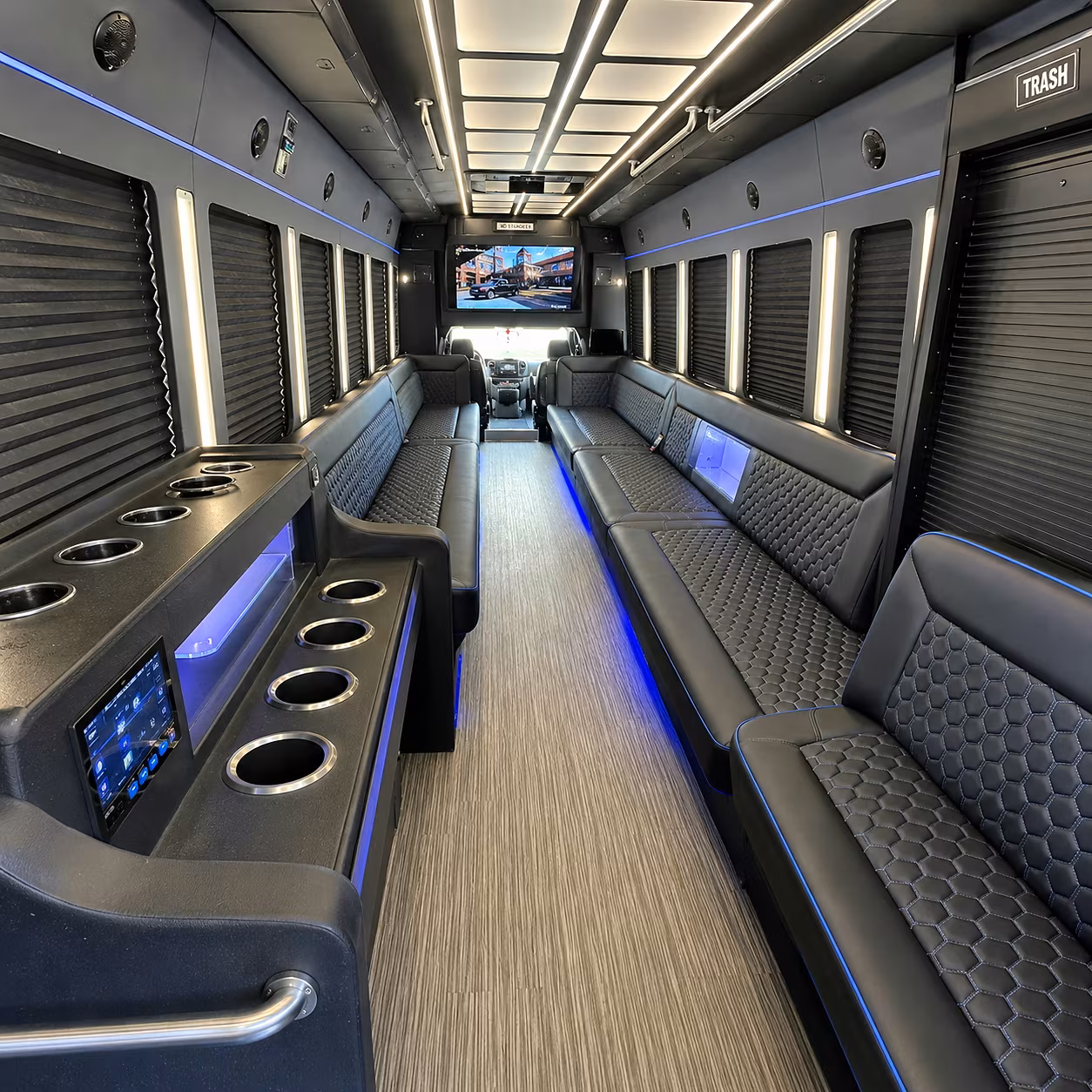 hoover party bus inside