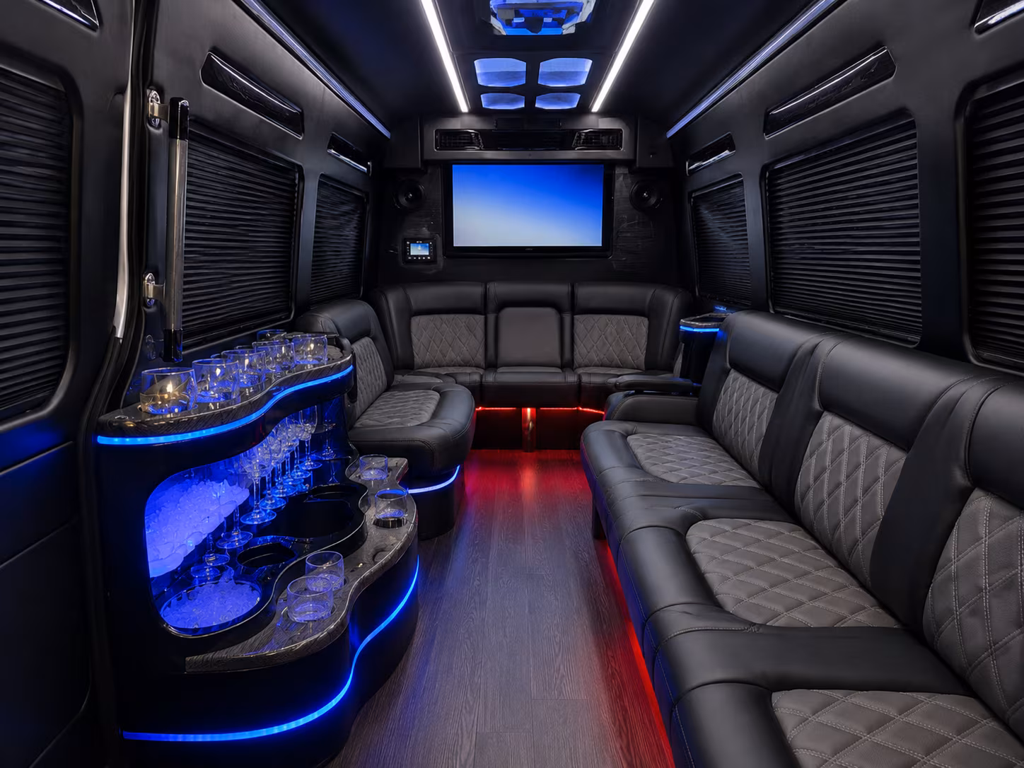 prom night dinner and venue runs on a bus in hoover