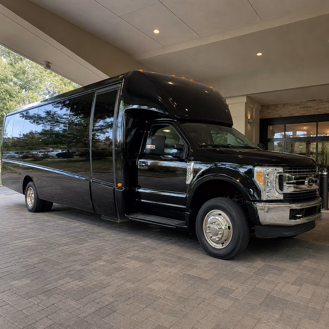 shuttle buses for wedding guests between hoover hotels and ceremony venues